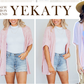 Elegant løs kortermet cardigan