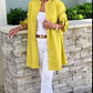 ✨Solid Color Long Cotton Shirt Jackets FOR Women