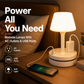⏳ Kun for en kort tid – 50 % RABATT ⏰💡 Nattbordslampe med stikkontakter og USB-porter
