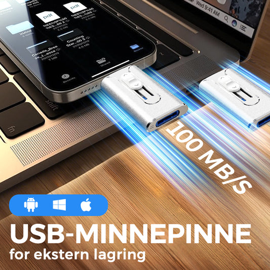 USB-minnepinne for ekstern lagring 📀 - Perfekt for å lagre og bære med deg filene dine! 🚀