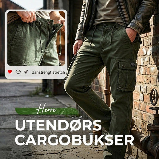 👖 50 % RABATT NÅ! 🛠️ Taktiske cargobukser i bomull – mange lommer, forsterkede sømmer og justerbar midje 👖🪖