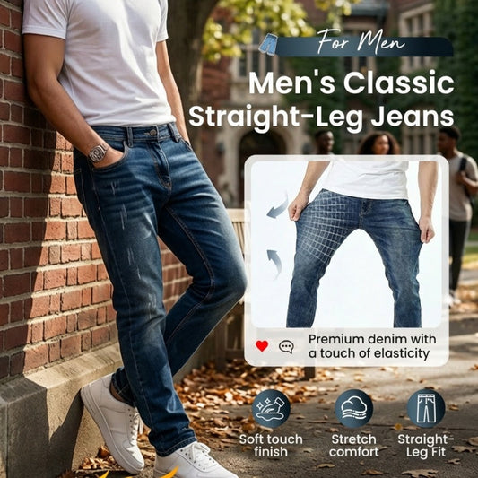 Moderne slim fit stretchjeans for menn