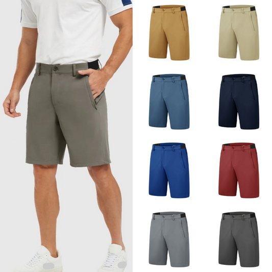⏳SISTE DAGS SALG 60 % RABATT!!📢Herre stretch, hurtigtørkende, fritidsgolfshorts til jobb
