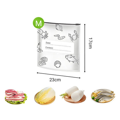 Gjenbrukbare oppbevaringsposer laget av forseglingsbar aluminiumsfolie