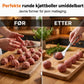 🎁 KJØP 1, FÅ 1 GRATIS – Kjøttbollemaker i rustfritt stål – glatt overflate – ergonomisk håndtak – for kjøttboller, fiskekaker og vegetarboller