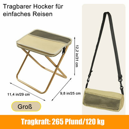 🔥Siste dag: 50% rabatt!🔥🪑Ultralett sammenleggbar krakk - Bærer opp til 120 kg