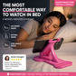 ⏳ Tidsbegrenset tilbud⏰ Ergonomisk mobilholder for sideliggende bruk – justerbar bordholder i 3 vinkler, stabil håndfri støtte til seng, sofa og skrivebord