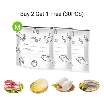 Gjenbrukbare oppbevaringsposer laget av forseglingsbar aluminiumsfolie