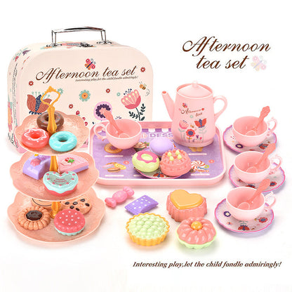 ⏳Tidsbegrenset tilbud⏰Tesett lekesett for barn – PP/PS – 17 deler, bærbart for barn fra 3 år – Rollespill & teselskap 🎀