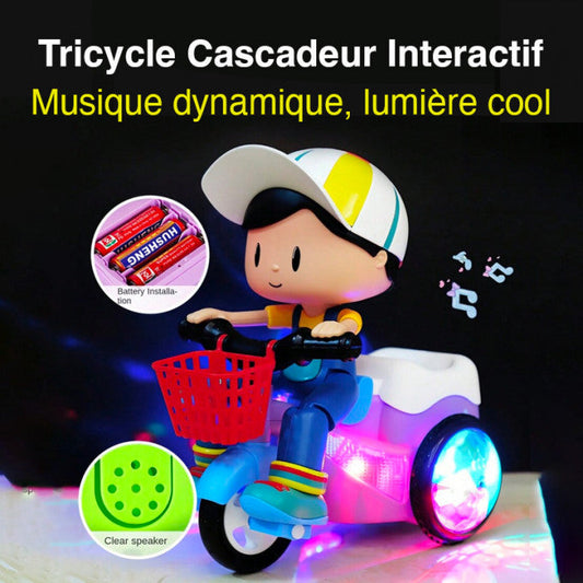 🎉 2026 Salg — Over 26 000 solgt! 🛴⚡ Lysende stunt-trehjulssykkel med musikk og en avtakbar dukke — 360° spinnende hjul, fargerike lys, og endeløs moro for små ryttere. 🎶