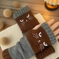 🐱Søte strikkede kattehansker for kvinner — for varme hender og frie fingre🧶