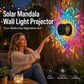 ☀️ Solcellelampe i mandala-design for hage og terrasse – 2-i-1 gulvlampe og vegglampe – Dekorativ belysning med vintage-effekt – Rustfri og holdbar
