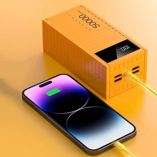 🔥50 % rabatt så lenge lageret rekker!🎉Hurtigladende powerbank med digitalt display
