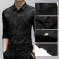 Business Casual Langermet Skjorte for Menn med Trykk