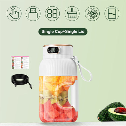 🔥Sommerens heteste salg ❄Multifunksjonell Bærbar Juicepresskopp med Digitalt Display