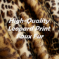 ❄️Winter Specials❄️Women Motefrakk med leopardmønster i varm fuskpels i mellomlang lengde