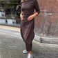 Kjole for Kvinner med Enkel og Elegant Stil, Langermet med Lomme