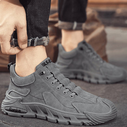 ☄️ Vårtilbud🎉 Tykk såle sklisikre casual walking sko for menn