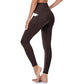 Høytlivete yogaleggings med rumpeløft, magekontroll og sidelomme