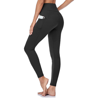 Høytlivete yogaleggings med rumpeløft, magekontroll og sidelomme
