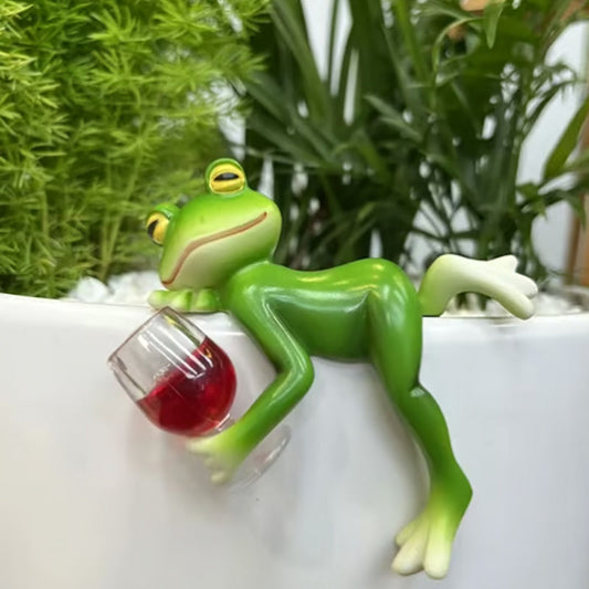 🔥VARMT SALG VARMT SALG 🐸🍷 Hengende ornament for blomsterpotte - Frog
