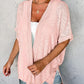 Elegant løs kortermet cardigan