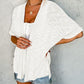 Elegant løs kortermet cardigan