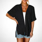 Elegant løs kortermet cardigan
