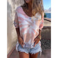 🔥Varmt salg 50% rabatt⏳Overdimensjonert Tie-Dye T-skjorte for dame
