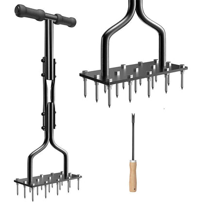 Plenlufter med pigger – Design med automatisk rengjøring av jord og blader