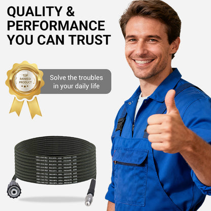 ⏳🔥LIMITED-TIME 50% OFF! ⏰💧Triple-layer burst-proof hose – PVC & stainless steel. Universal connector, easy install. Perfect for heavy-duty cleaning! 🚿🔧