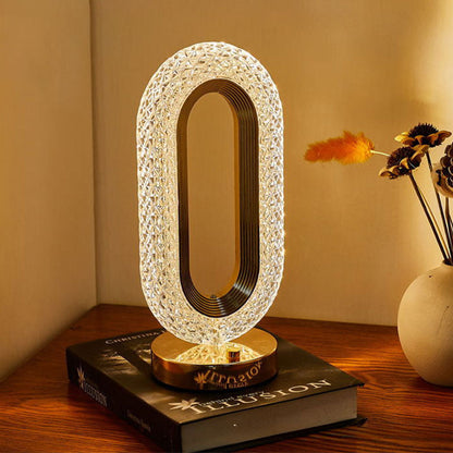 🥳SOMMERSALG🥳💞50K+ SOLGT!💥50 % RABATT! 🔥✨Oppladbar luksuriøs krystall LED-nattlampe