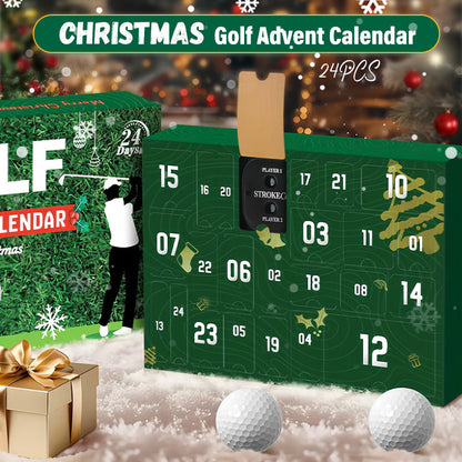 ⏳ Kun for en kort tid – 50 % RABATT ⏰24 deler jule-golf adventskalender