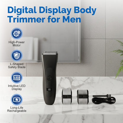 📢📢60% RABATT !!✨Digital display kroppstrimmer for menn