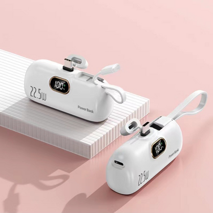 🔋 Begrenset tilbud på nye produkter ✨ Mini bærbar strømbank for telefoner, 5000 mAh