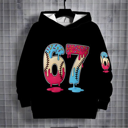 Morsom hettegenser med meme-motiv til barn (53 % rabatt)