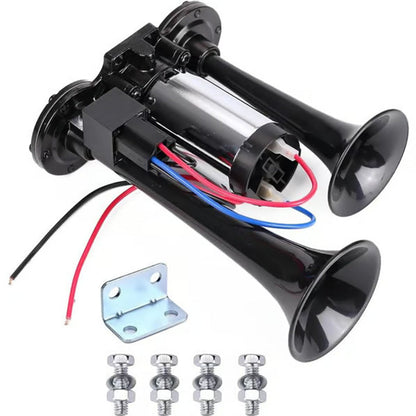🚨50 % RABATT! Toghorn 120 dB – Passer lastebiler, biler og båter | 12V/24V, vanntett og verktøyfri installasjon 🚛🔊
