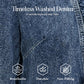 🧥 50 % RABATT NÅ! 🌸 Denimjakke for damer med volanger og åpen front – Lett og feminin – Allsidig og stilig 👗