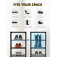 👠 50 % RABATT NÅ! 🚪 Vertikal skohylle til inngangsparti – Plassbesparende, solid metallramme og enkel montering 👟