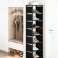 👠 50 % RABATT NÅ! 🚪 Vertikal skohylle til inngangsparti – Plassbesparende, solid metallramme og enkel montering 👟
