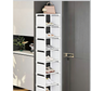 👠 50 % RABATT NÅ! 🚪 Vertikal skohylle til inngangsparti – Plassbesparende, solid metallramme og enkel montering 👟