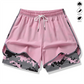 Dame casual treningsshorts med innebygd liner