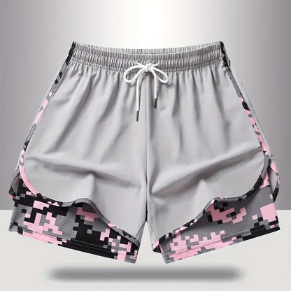 Dame casual treningsshorts med innebygd liner