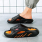 Herres sklisikre myke slippers med tykk såle