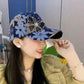 Mesh baseballcaps med sommerfugl og diamant