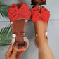 Elegant flat sandals with a bow🌺