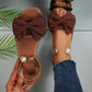 Elegant flat sandals with a bow🌺