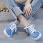 👟 60% RABATT! 👖 Dame Denim Mule-sneakers – enkel å ta på, komfortabel såle ✅ perfekt til en uformell sommerlook ☀️