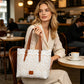 Vintage Skulderveske med Blonder – elegant design, romslig innside og justerbar stropp