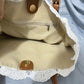 Vintage Skulderveske med Blonder – elegant design, romslig innside og justerbar stropp